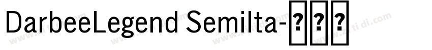 DarbeeLegend SemiIta字体转换
